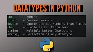 Introduction to Data Types and Type Casting In Python