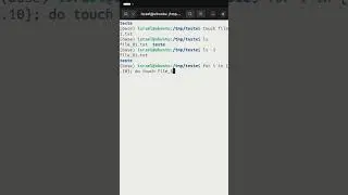 Criando vários arquivos com loop For no terminal Linux #linux #ubuntu #debian #shellscripting