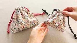 Draw String Bag💰✨ | DIY | Quick Easy Sewing