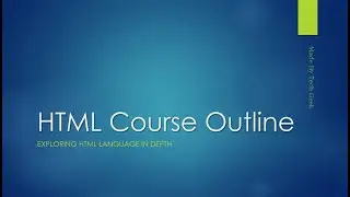 Html Coding Basics - 00 - HTML Outline