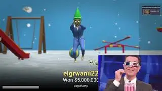 لعبت لعبة الحبار مع الشباب مسخرة 😂   crab game ll