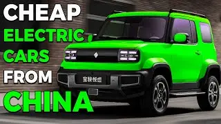 8 NEW Cheap Electric Cars from China (with range & price)