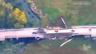 Russian forces leaving Lyman via Zarichne, video taken yesterday