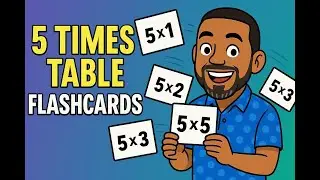 5's times tables flashcards I Multiplication Facts game