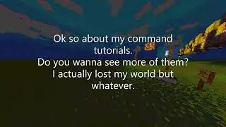 Ok so about the command tutorials.