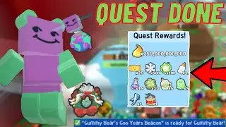 Gummy Bear Quest is DONE! Insane Rewards! Bee Swarm Simulator