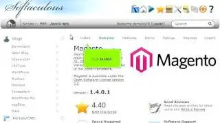 How to install Magento from Softaculous