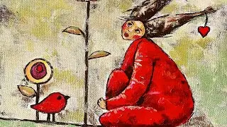 Akrilik boya çalışması/Acrylic paint work