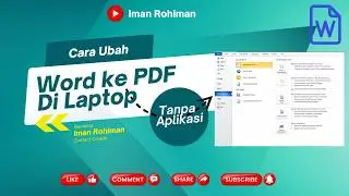 Cara ubah word ke pdf di laptop tanpa aplikasi