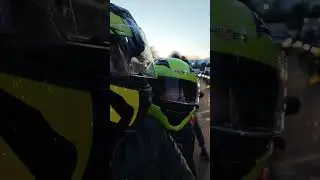 Мотоколонна едет к месту падения самолёта с  хоккейной командой Локомотив. 2023г.