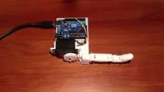 InMoov Single Finger Arduino Controlled 3D Printed Robot Hand