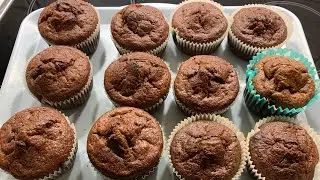 Bananen-Schokomuffins