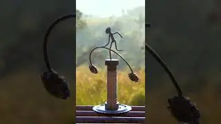 Relax metal welding rocking man #sculpture #artwork #welder #recycle #diy