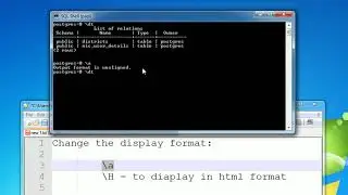 PostgreSQL - SQL Shell - Change display format of cmd