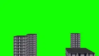 Buildings, Bird's Eye View, Green Screen Video, Chroma Key - Filmora Assets