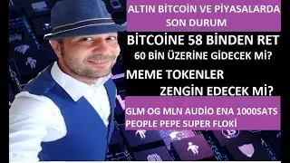BİTCOİN VE ALTCOİNLERDE SON DURUM. GLM OG MLN AUDİO ENA 1000SATS PEOPLE PEPE SUPER FLOKİ