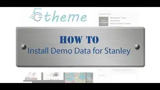 Stanley - How to install demo data