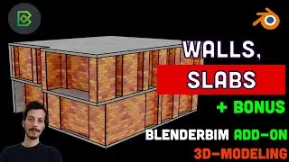 3 - Walls and Slabs -  BlenderBIM