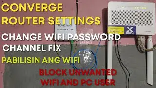 CONVERGE ROUTER SETTINGS  | CHANGE WIFI PASS | SLOW INTERNET FIX | BLOCK WIFI USER | EXPLAINED