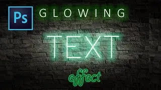 How to create a glowing text effect  (Neon Light effect Photoshop Tutorial )