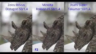 50mm F1.4 Comparison Super-Takumar Vs Minolta Rokkor Vs Zeiss Milvus Distagon