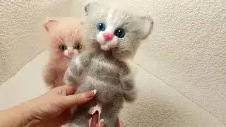 Котики-пушистики - вязаные игрушки