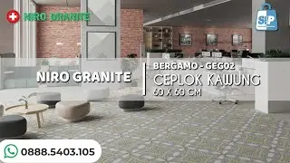 Granit Motif Batik Kawung Ukuran 60x60 CM | Niro Granite