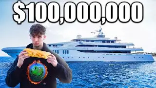 Eating A Chicken Fillet Roll Infront Of A €100,000,000 Yacht