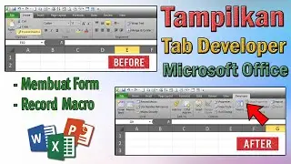Ternyata Gampang, CARA MEMUNCULKAN TAB DEVELOPER MICROSOFT OFFICE  2023