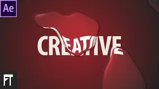 Liquid Typography in After Effects - After Effects Tutorial - No Plugins