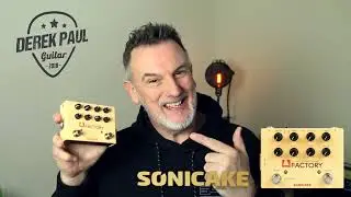 Sonicake A-Factory Acoustic Guitar Preamp, EQ and Reverb Pedal, with 3 Band EQ