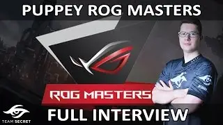 Dota 2 | Team Secret - Puppey FULL INTERVIEW | ROG MASTERS