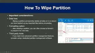 How To Wipe Partition