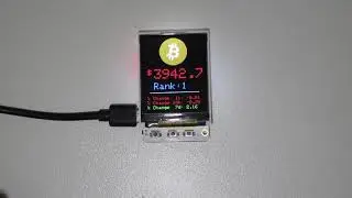 Bitcoin ticker - BTC USD - TTGO TS with 1.8" TFT Display