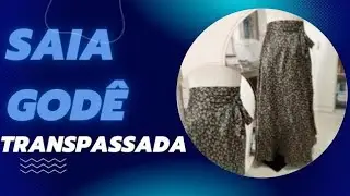 ✅️DIY Como fazer  Saia Godê Transpassada_Costura fácil passo a passo iniciantes Gisleide Novelo