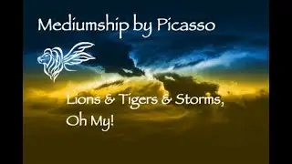 Lions & Tigers & Storms,  Oh My! Mediumship by Picasso