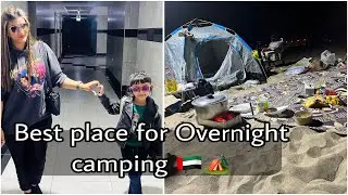 Overnight camping in UAE 🇦🇪 || Miti mai phas gaye🙈 || Live Cooking || Taanirixvi || Vlogs