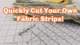How to quickly cut fabric strips
