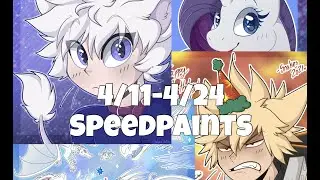 Biweekly Art Processes 1: 4/11-4/24 - procreate speedpaints