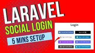 How to Setup Social Login in Laravel (Google, Facebook, LinkedIn, GitHub)