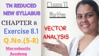 11th maths ex. 8.1 question 5 - 8 #bestmathclass11 #vector_algebra free PDF link @marvelmatixacademy