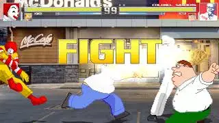 MUGEN - Ronald/Homer VS Colonel/Peter