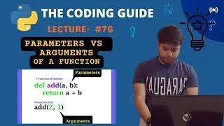 Parameters Vs Arguments In Function In Python | Python Tutorials For Beginners