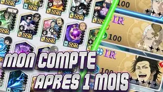 MON COMPTE 1 MOIS  PLUS TARD SUR BLACK CLOVER MOBILE