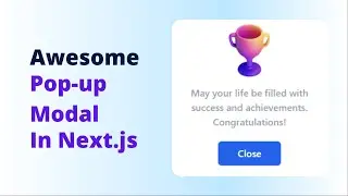 🟣 Create Pop-Up Modal in Next.js