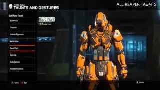 Call of Duty: Black Ops III REAPER ALL 1ST PLACE TAUNTS