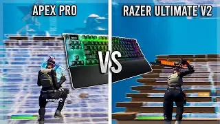 Steelseries Apex Pro vs Razer Ultimate V2! - Satisfying Keyboard Sounds + Lofi Hip Hop! | Fortnite