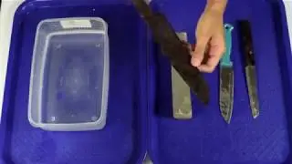 How do you sharpen a knife to make it sharp (ASMR Cleaning) Cleaning No Talking