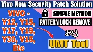 Vivo Y12/Y15/Y17 Pattern Unlock | Password Unlock By Umt Big Update 2023 🔥Frp Unlock
