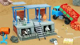 lightning Hits Cattle Barn – DIY Science Project to Build 2 Storey Brick Cattle Barn
